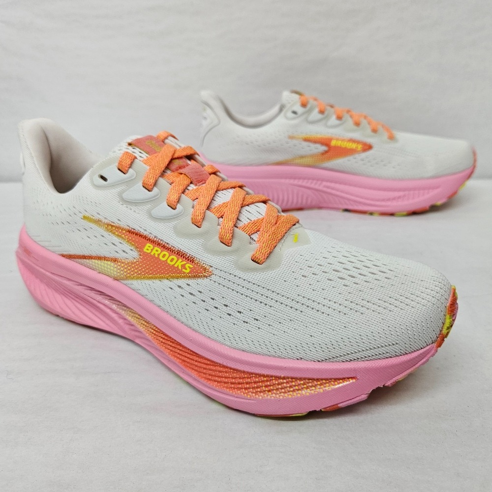 Brooks Ghost 17 Running Shoes 1204311B236 Coconut‎ Candy Limeade Women's Size 7
